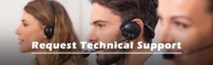 request technical support banner