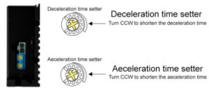 acceleration and deceleration time